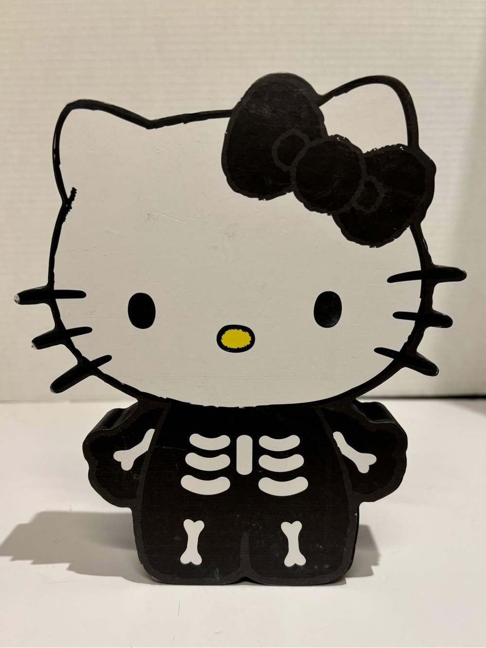 HELLO KITTY Halloween Skeleton Wall Decor by Sanrio Wood